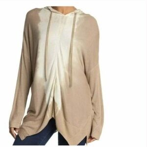 STITCHDROP Tie-Dye Hooded Pullover Tunic in Driftwood - Medium M - NWT NEW